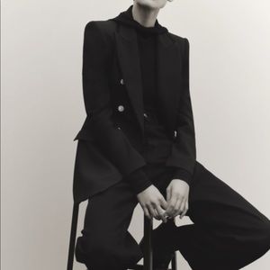 ‼️SOLD ‼️ Zara Jewel button long blazer black